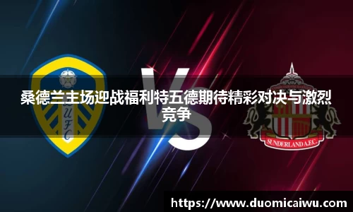 桑德兰主场迎战福利特五德期待精彩对决与激烈竞争