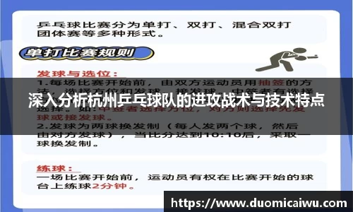 深入分析杭州乒乓球队的进攻战术与技术特点